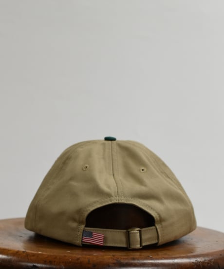 SOLID WASHED CAP  (KHAKI/GREEN)
