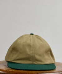 SOLID WASHED CAP  (KHAKI/GREEN)