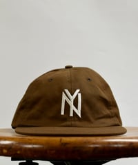 NYBYC 1951_WASHED CAP  (BROWN) USED加工