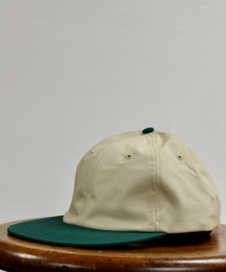 SOLID WASHED CAP  (STONE/GREEN)