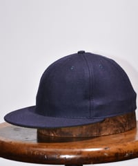 SOLID WOOL FLANNEL CAP(NAVY)40's