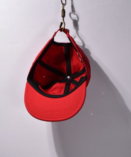 SOLID WASHED CAP  (RED)