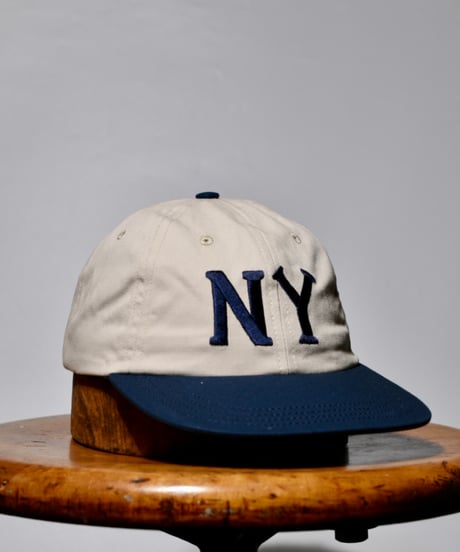 NYBYC36_WASHED CAP  (STONE / NAVY)