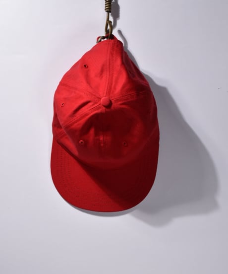 SOLID WASHED CAP  (RED)
