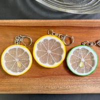 レモン・ライムの輪切り　キーホルダー