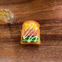 山型トーストストラップ：玉子＋ベーコン＋アスパラ