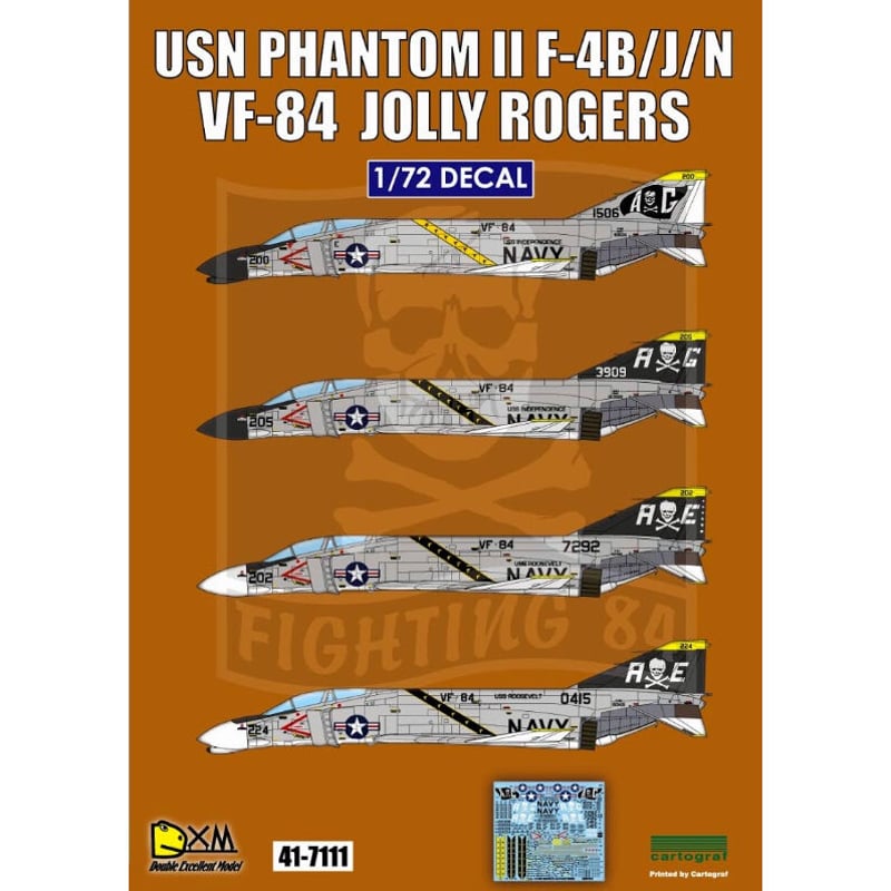 DXM 21-4260 1/48 アメリカ海軍 F-4B/J/N VF-11/51/92/213 ファントム