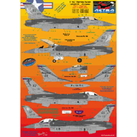 DXM 1/72 USN F-14 Tomcat Decal Sheet – VF-14, VF-41, VF-74, VF-84, VF-101