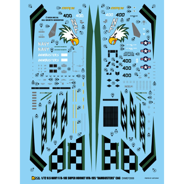 DXM Decals 21-7106 アメリカ海軍 F/A-18E スーパーホーネット