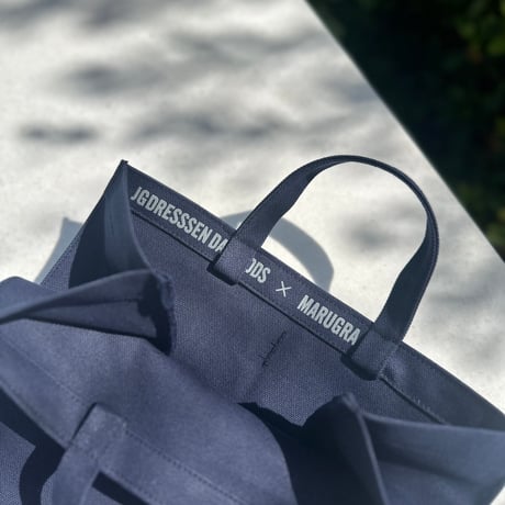 MARUGRA×DRESSSEN  MARKET BAG “YES＆JOY“ (DARK NAVY COLOR)