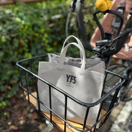 MARUGRA×DRESSSEN  MARKET BAG “YES＆JOY“ (GRAY COLOR)