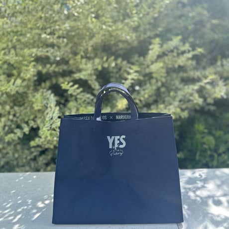 MARUGRA×DRESSSEN  MARKET BAG “YES＆JOY“ (DARK NAVY COLOR)