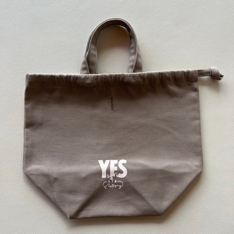 【MARUGRA×DRESSSEN】 SMALL DAY BAG “YES/ENJOY” (SMOKY BEIGE COLOR)