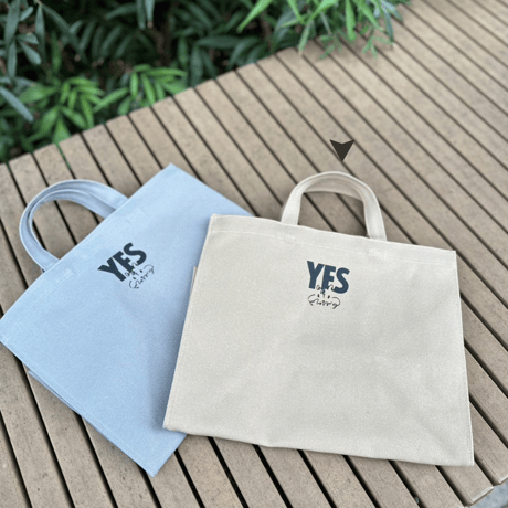 MARUGRA×DRESSSEN  MARKET BAG “YES＆JOY“ (BEIGE COLOR)