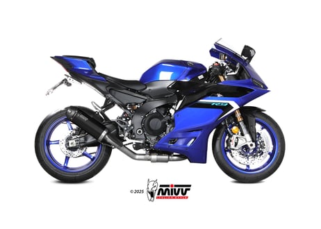 MIVV AK-1 BLACK STEEL-CARBON フルエキゾーストシステム　YAMAHA YZF-R9 2025