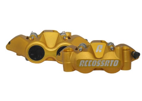ラジアル ブレーキ キャリパー ACCOSSATO 108MM アルミニウム ピストン 　左右セット　ブレーキパッド付属