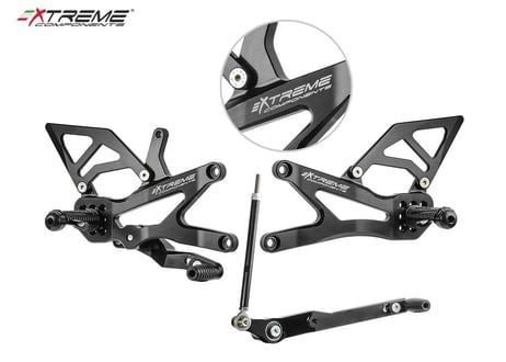 EXTREME BLACK ALUMINUM STANDARD GP EVO SHIFT バックステップ HONDA CBR 1000 RR-R 20-25