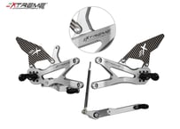 EXTREME CARBON SILVER REVERSE GEAR SHIFT バックステップ HONDA CBR 1000 RR-R 2020-2025
