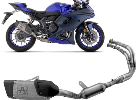 Arrow YAMAHA YZF-R7 2021-2024 フルシステム ステンレス/チタン カーボン エンドキャップ 71231PTZ