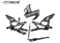EXTREME COMPONENTS BLACK ALUMINUM バックステップ SUZUKI GSX-R 1000 2017-2022
