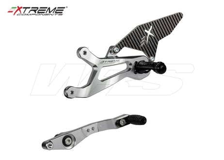 EXTREME COMPONENTS CARBON SILVER GP EVO バックステップ BMW S 1000 RR 2015-2018
