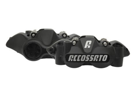 ラジアル ブレーキ キャリパー ACCOSSATO 108MM アルミニウム ピストン 　左右セット　ブレーキパッド付属