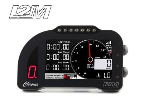 ディーラー在庫有　I2M CHROME Pro2 ラップタイマー付きデジタルメーター セット（日本語マニュアル付き）