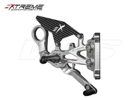 EXTREME COMPONENTS CARBON SILVER GP EVO バックステップ BMW S1000RR / M1000RR 19-25