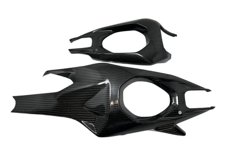 EXTREME COMPONENTS GLOSSY CARBON SWINGARM PROTECTIONS DUCATI PANIGALE V4 / S 2025