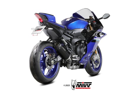 MIVV AK-1 BLACK STEEL-CARBON フルエキゾーストシステム　YAMAHA YZF-R9 2025