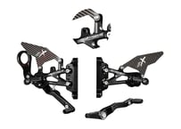 EXTREME COMPONENTS CARBON BLACK GP EVO REARSETS BMW M 1000 RR 2019-2025