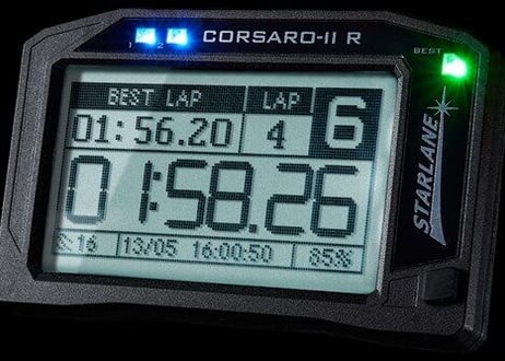ディーラー在庫有　Starlane　GPSラップタイマー　Corsaro 2 R Gps Chronometer タッチスクリーン　Wireless Bluetooths