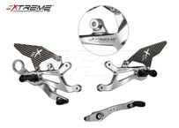 EXTREME COMPONENTS CARBON SILVER GP EVO バックステップ BMW S 1000 RR 2015-2018