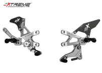 EXTREME CARBON SILVER STANDARD SHIFT バックステップ APRILIA RSV4 / RF / FACT 2017-2022
