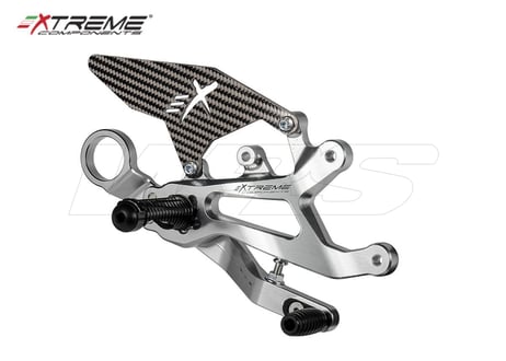 EXTREME COMPONENTS CARBON SILVER GP EVO バックステップ BMW S 1000 RR 2015-2018