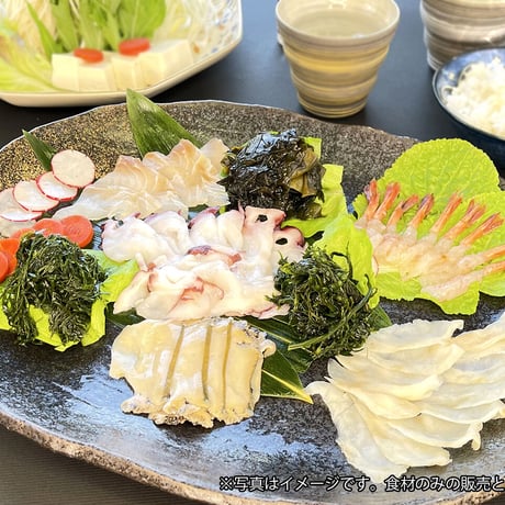 天然黒鮑入り冷しゃぶセット(金とき米付）