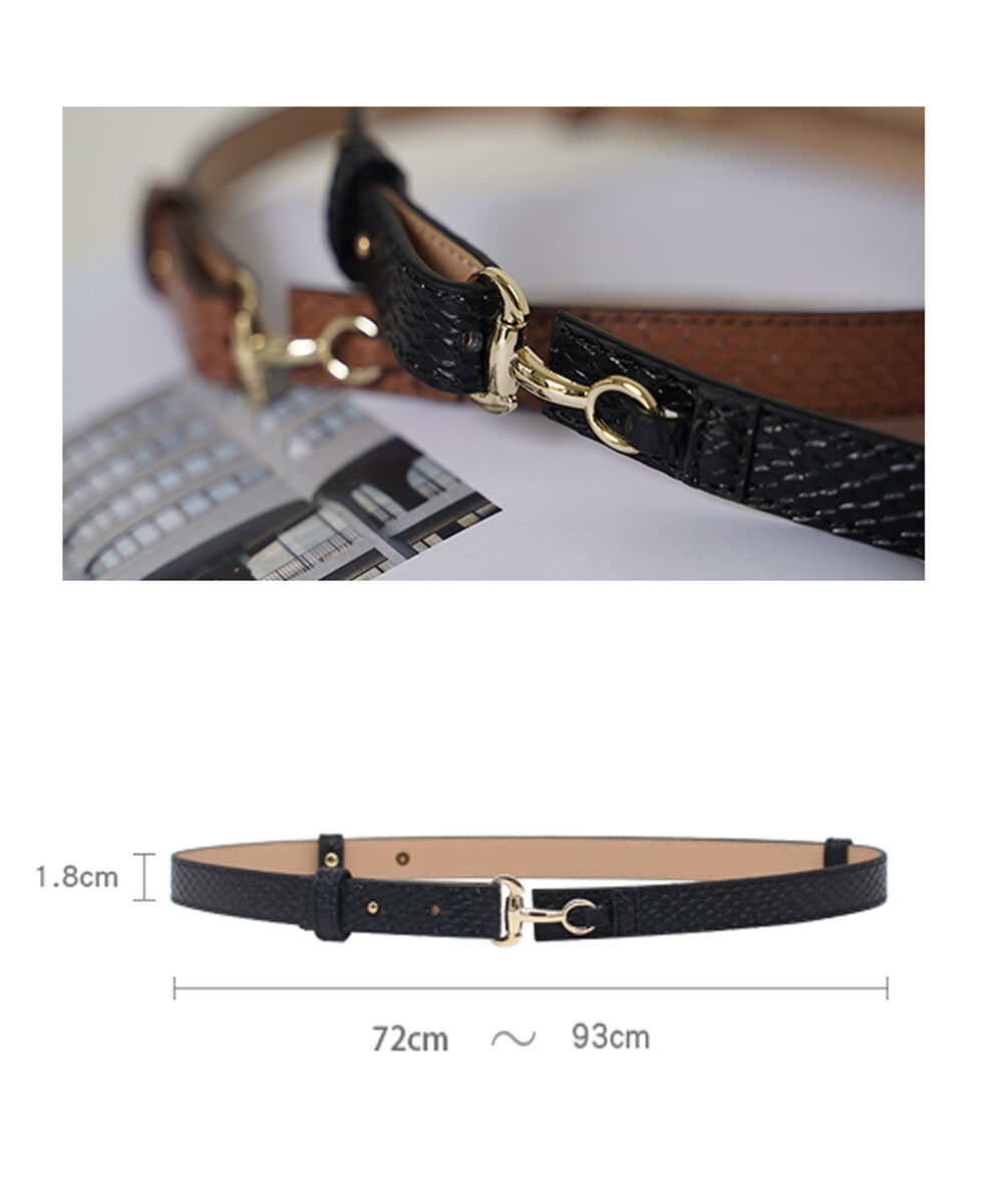 牛革ビットバックル・型押柄しベルト | Le Attridee SELECT 牛革ビットバックル・型押柄しベルト | Le Attridee SELECT