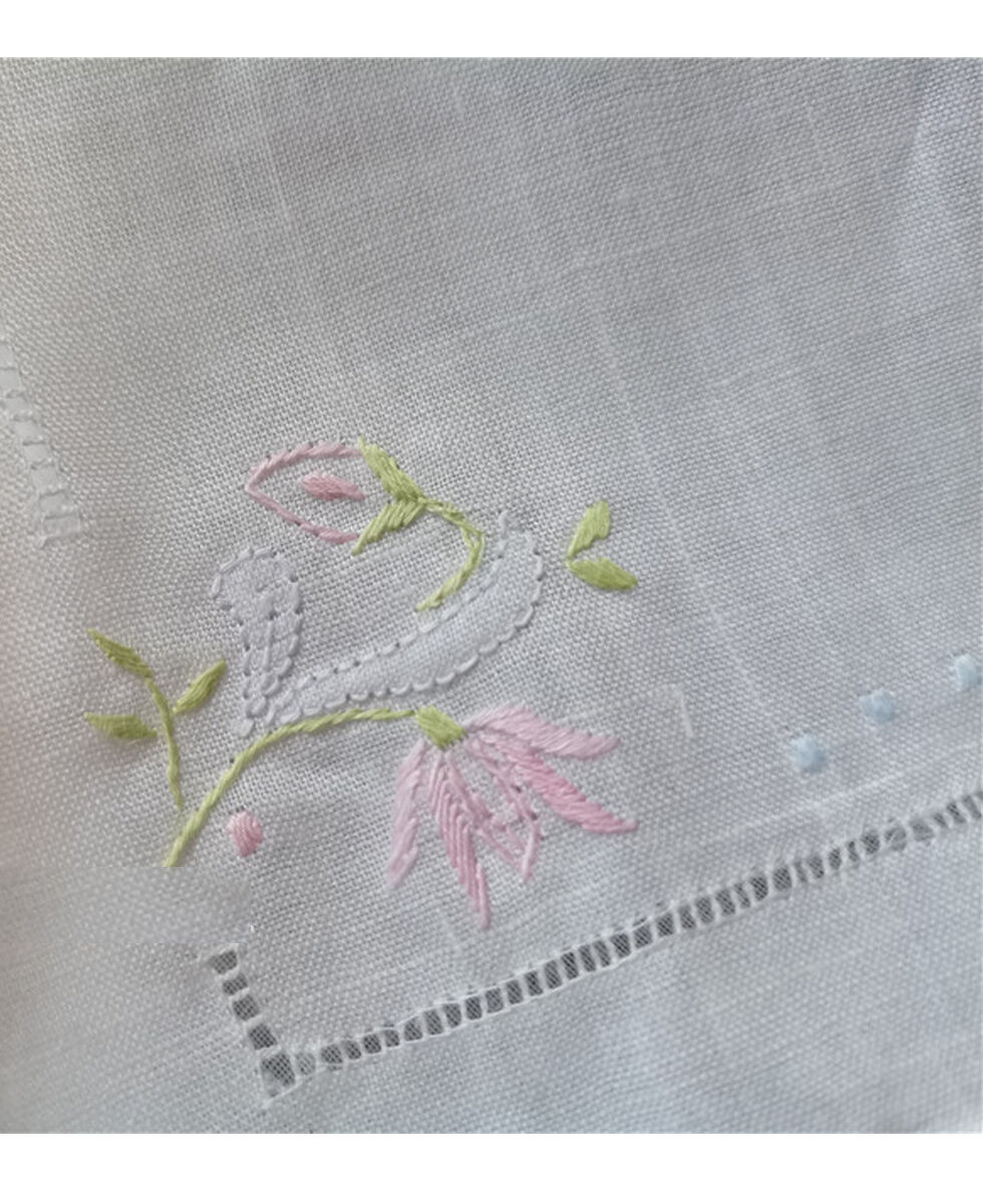 刺繍・ ハンカチーフ （カラーフラワー） | Le Attridee