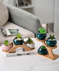 木製プランタースタンド
