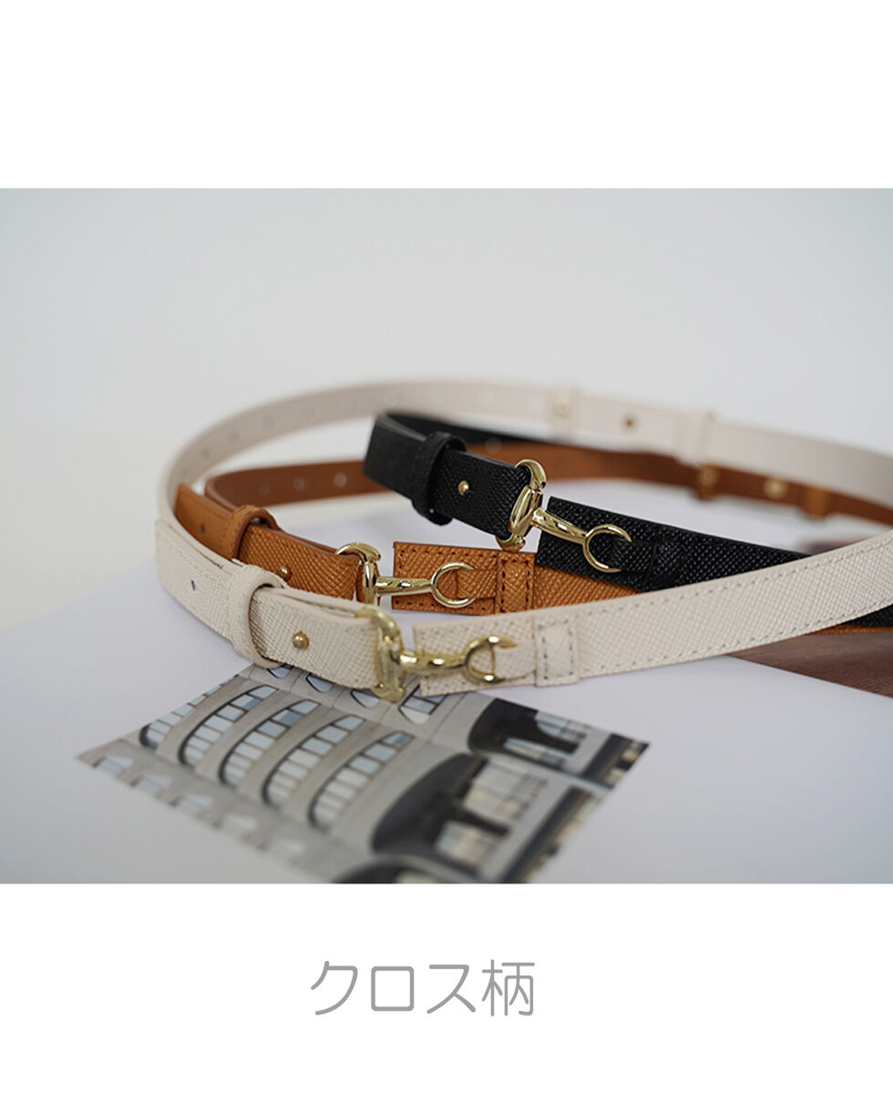 牛革ビットバックル・型押柄しベルト | Le Attridee SELECT 牛革ビットバックル・型押柄しベルト | Le Attridee SELECT