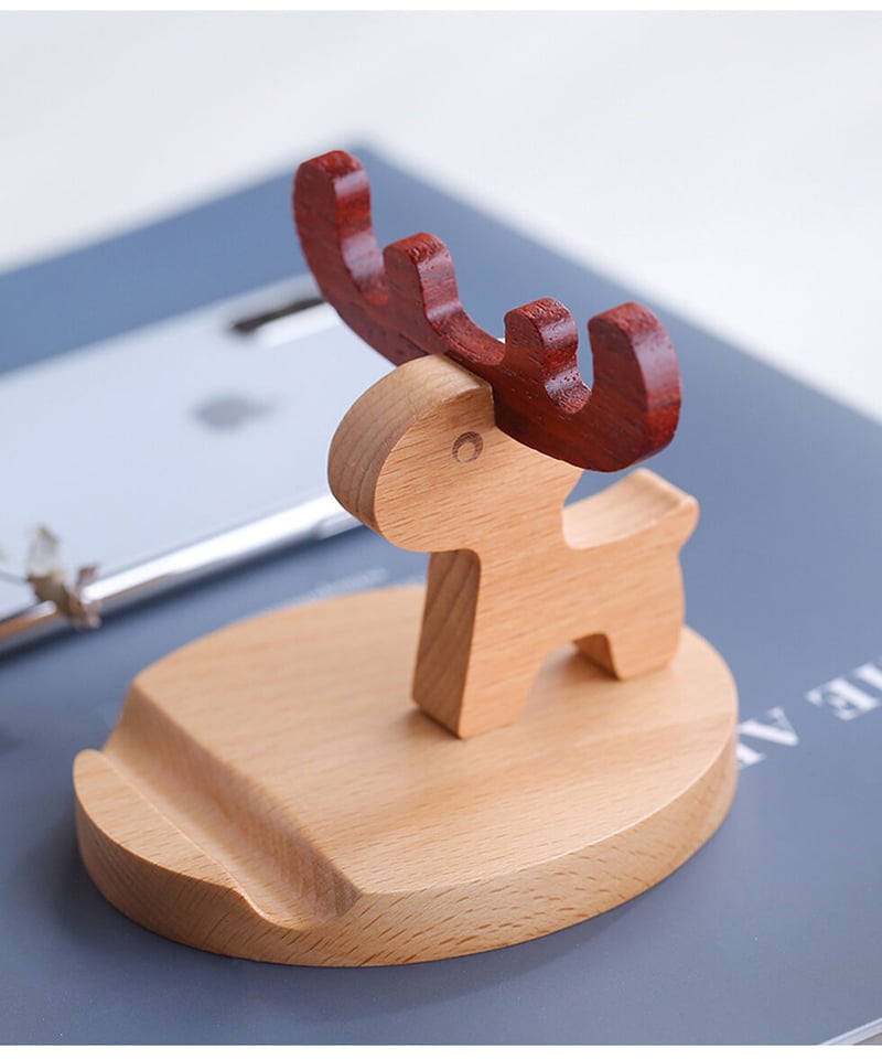 木製トナカイ・携帯スタンド | Le Attridee SELECT