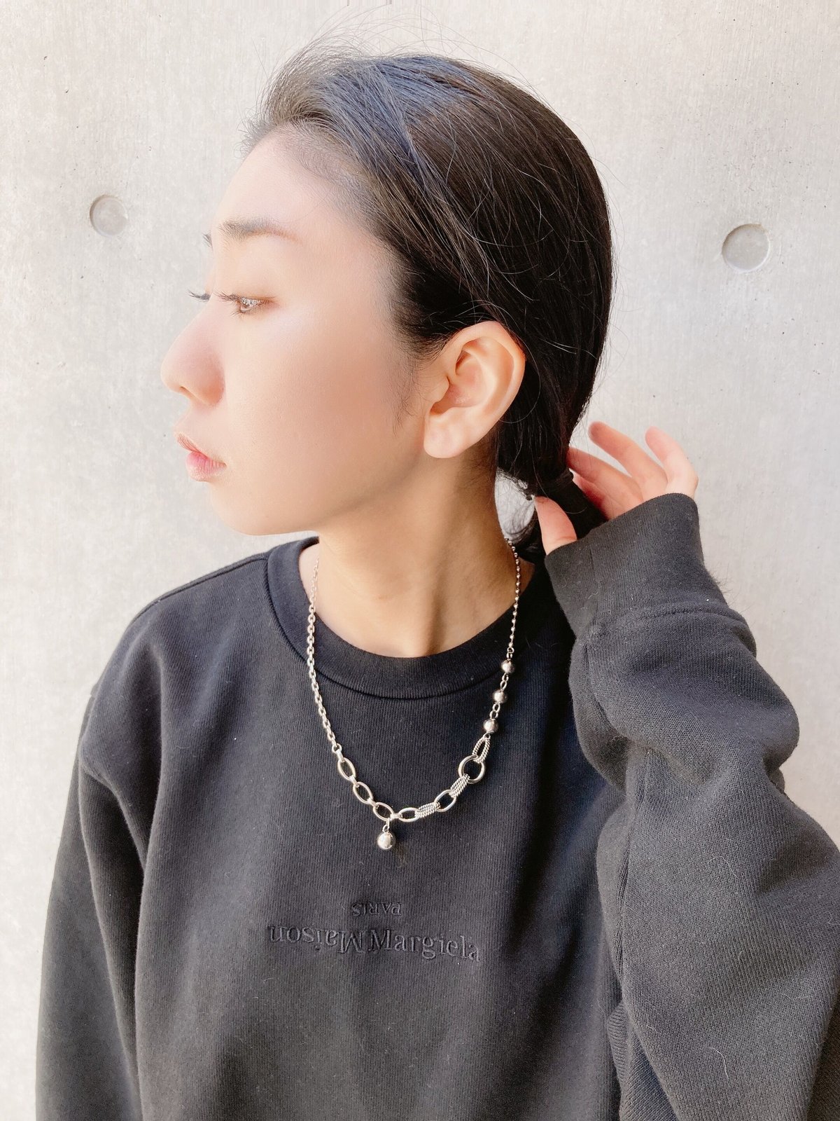 mix chain necklace 【silver925pt】 | LAUGHTER