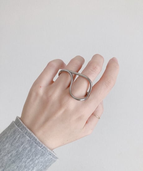 line wave finger ring