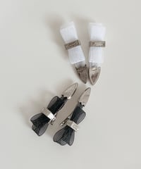 mesh ribbon hair  clip