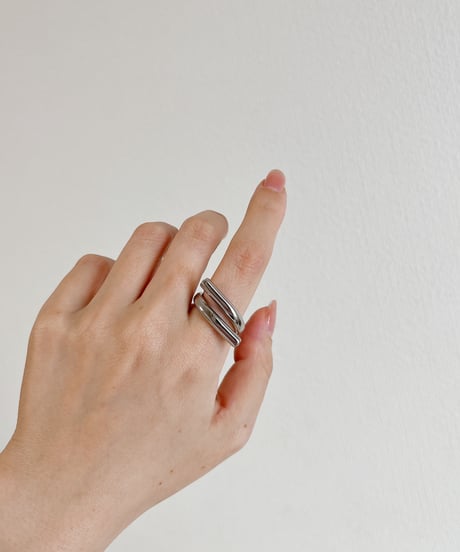 square point stone ring