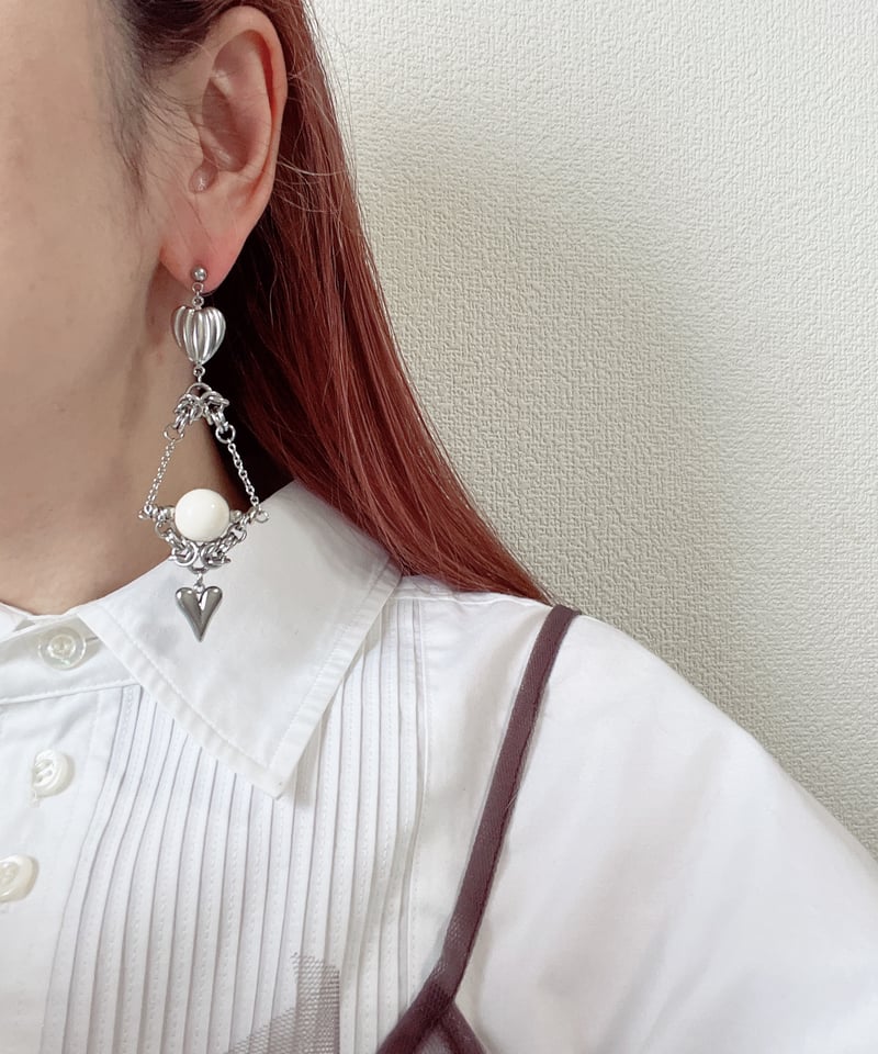 ミニチュア　車　ネックレス　ピアス pierce】Xmas set - Heart - | LAUGHTER