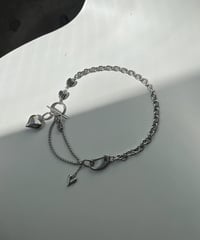 Heart 2way necklace silver 【予約販売9/10発送】