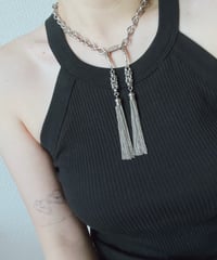 double buckle chain necklace【予約販売8月中旬発送】