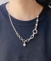 mix chain necklace 【silver925pt】 | LAUGHTER