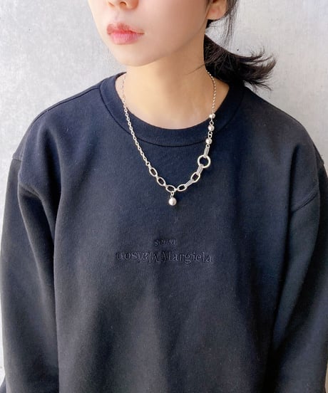 mix chain necklace 【silver925pt】